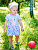 Платье "Фламинго" - Размер 62 - Цвет голубой - интернет-магазин Bits-n-Bobs.ru