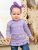 Джемпер "Зимний узор" с юбочкой - Размер 110 - Цвет фиолетовый - Картинка #3